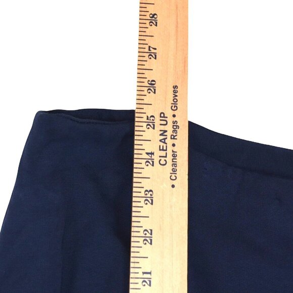 Lauren Ralph Lauren Navy Blue Flared Skirt Size 18W Rayon Blend Preppy Nautical - Picture 4 of 7